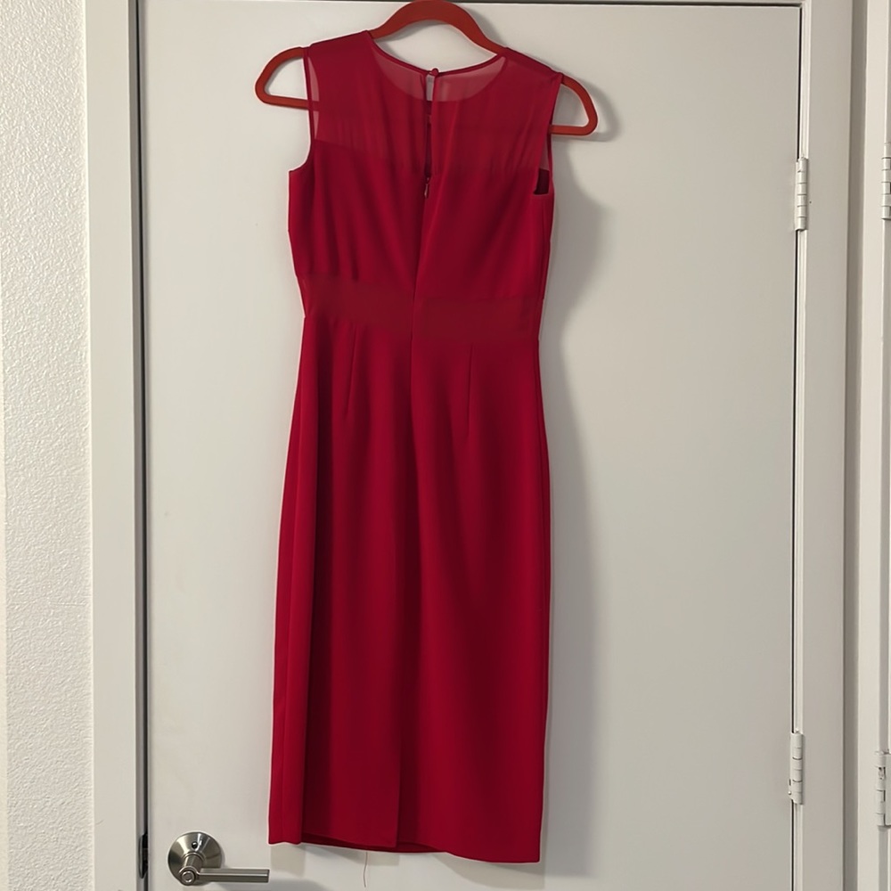 Nwot Marc New York Andrew Marc Red Midi Dress - image 5